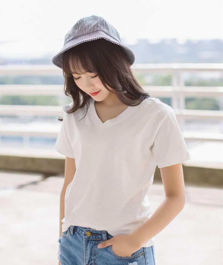 v领|性感美|v领t恤_新浪网