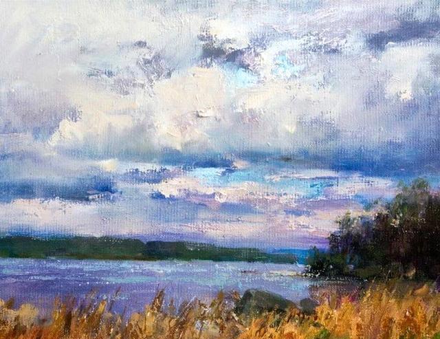 静谧唯美,极富艺术生命力,季明11幅风景写生油画作品欣赏