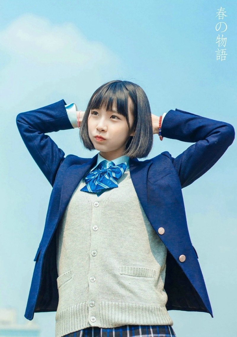 波波头校服妹子清新纯真可爱卖萌写真集 @微相册 @微博摄影