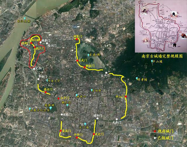 徒步走遍南京古城墙(四):定淮门-挹江门-仪凤门-阅江楼段