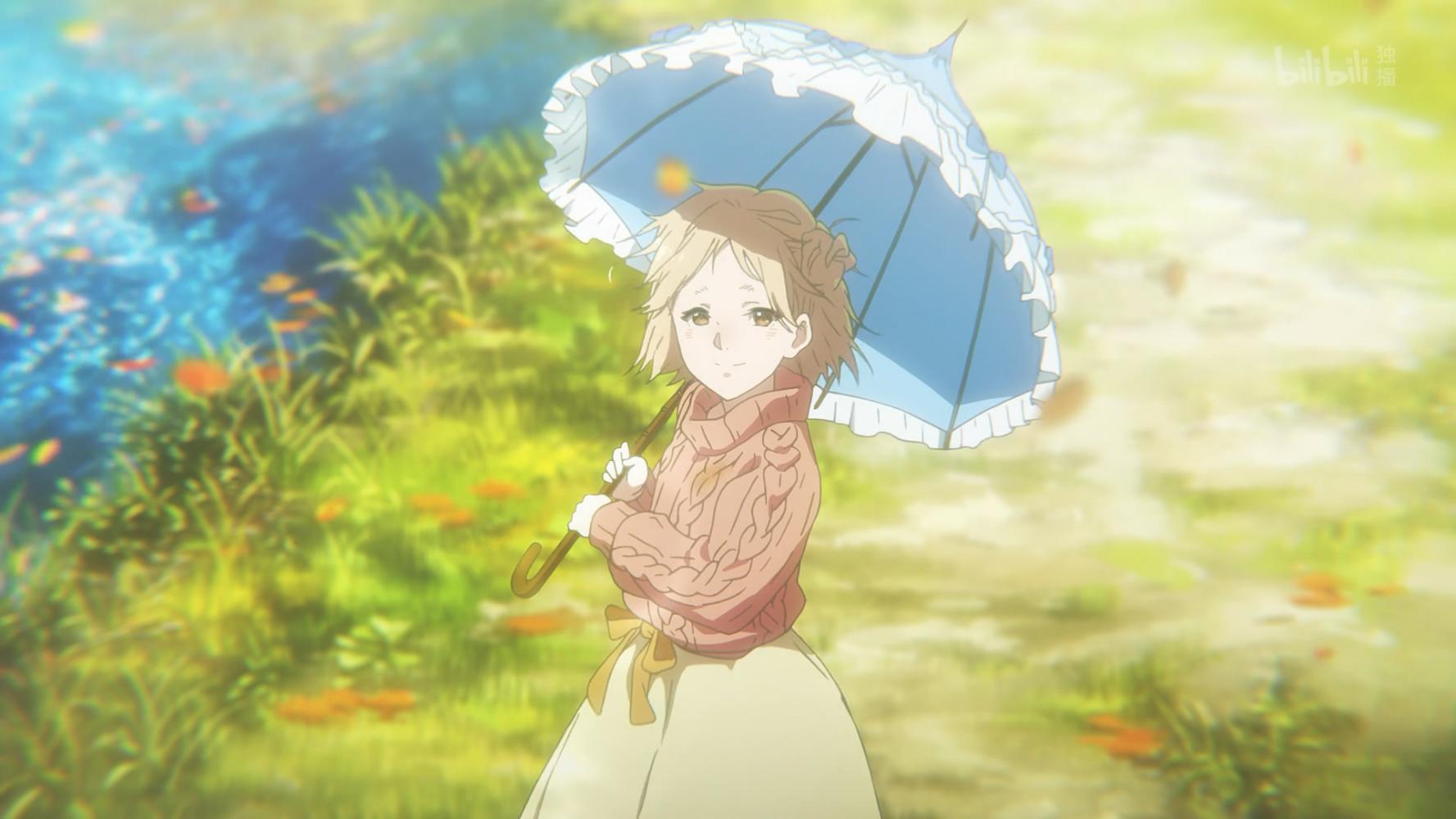 紫罗兰永恒花园京紫中的唯美画面