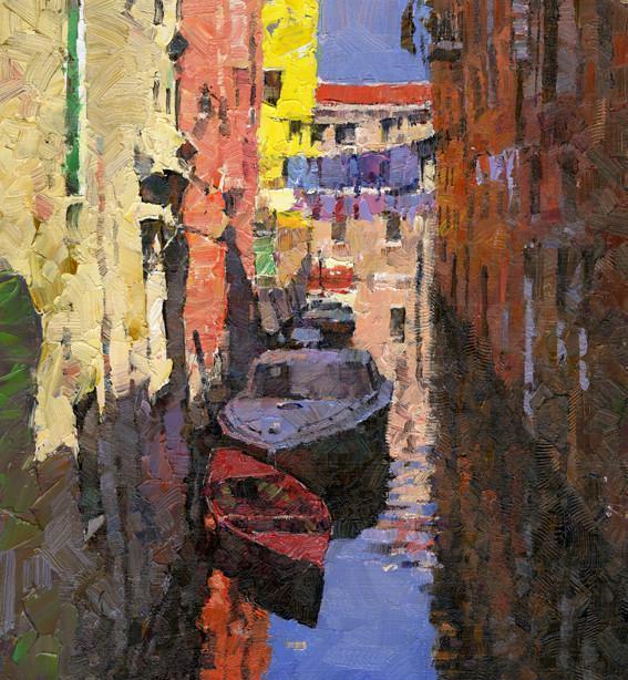 北美华裔画家姜小松xsongjiang风景油画作品欣赏