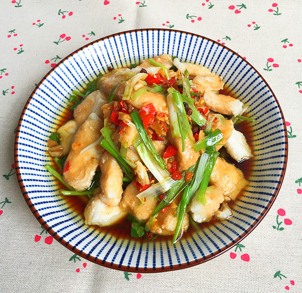 葱油龙利鱼午餐的做法