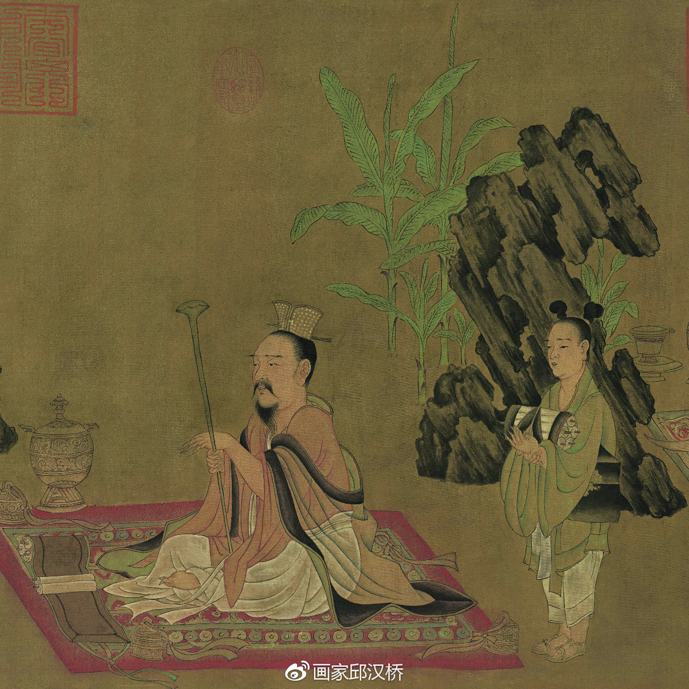 汉桥话画：孙位《高逸图》与“竹林七贤”|高逸图|竹林七贤|阮籍_新浪新闻