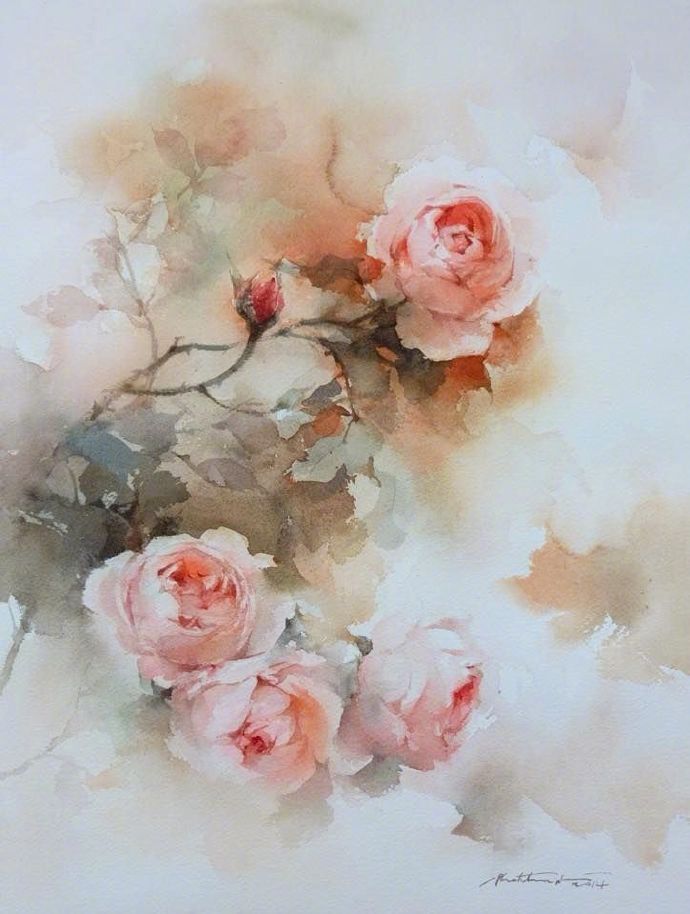 繁花phatcharaphanchanthep水彩作品