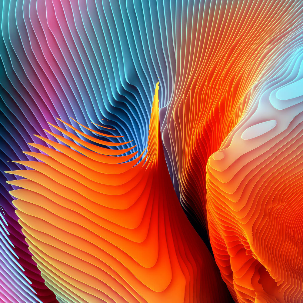 色彩视觉冲击艺术家jellyfishblooms