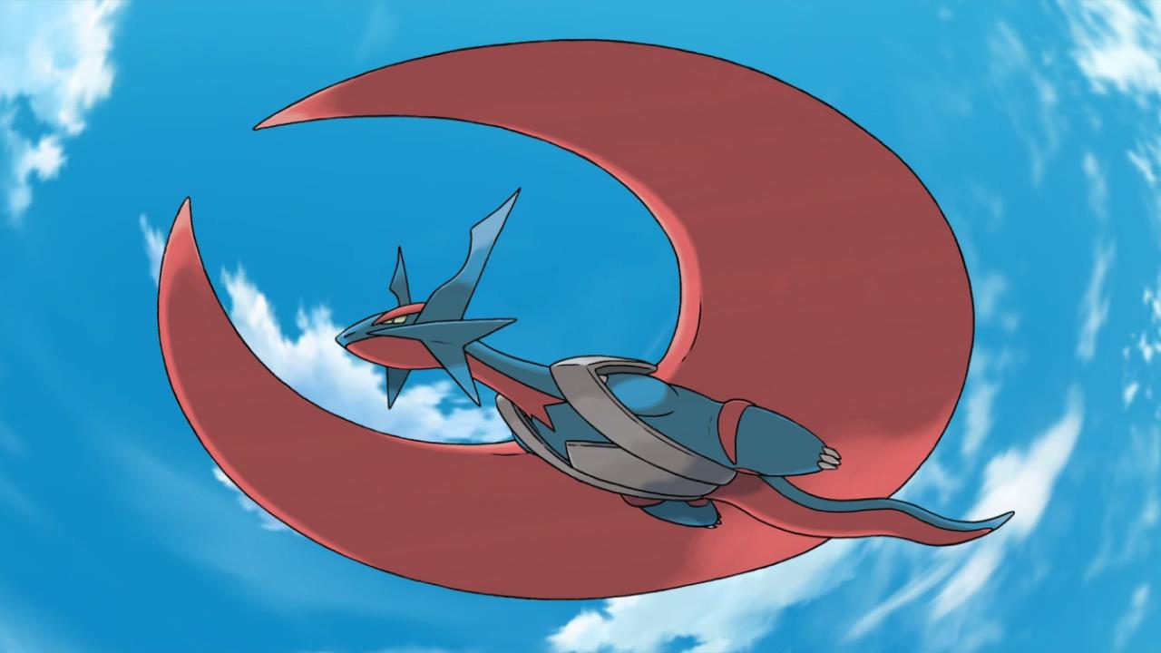 暴飞龙还能进行mega进化,进化后的翅膀成新月的形状.