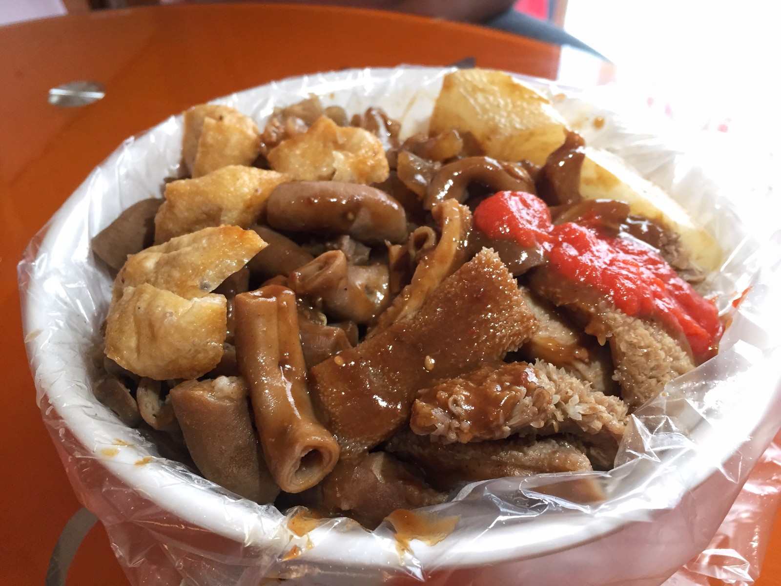 吃货日记-吴川大塘边牛杂,好大块!