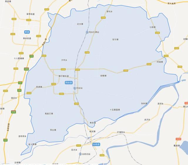 山东省阳谷县地处鲁豫交界处山东省旅游强县