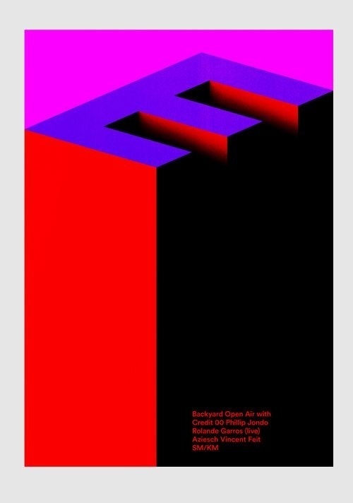 视觉冲击力强烈红蓝海报设计