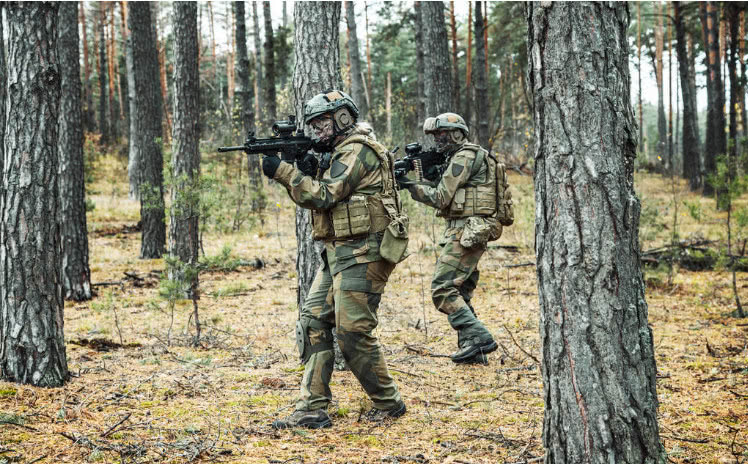 剧中,肯定经常会看到这样的情景,就是一群士兵在丛林进行作战的时候