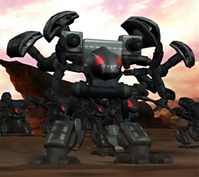 黑铁兽大军的特点就是速度稍慢,但是火力相对于黑豹兽大军更加强悍