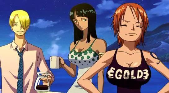 扎心了海贼王里每当危险发生山治的眼里就只有娜美和罗宾