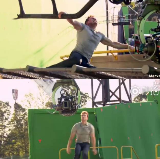 《美国队长3 内战》片场,你记得这经典的一幕吗?