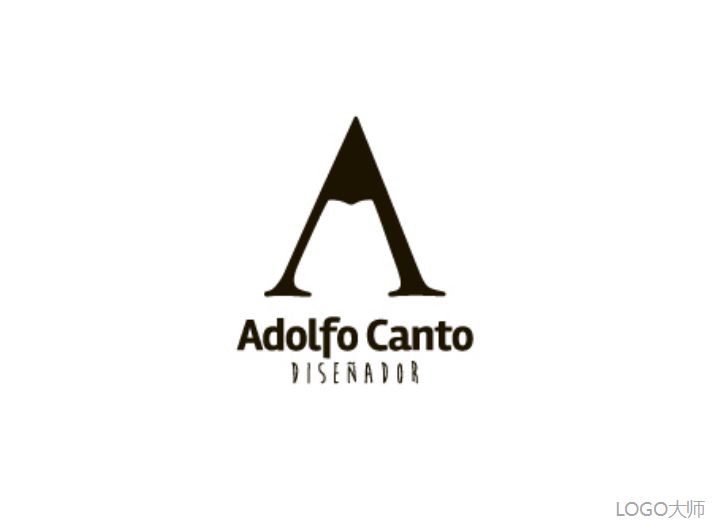 一组以a字母为元素灵感logo设计