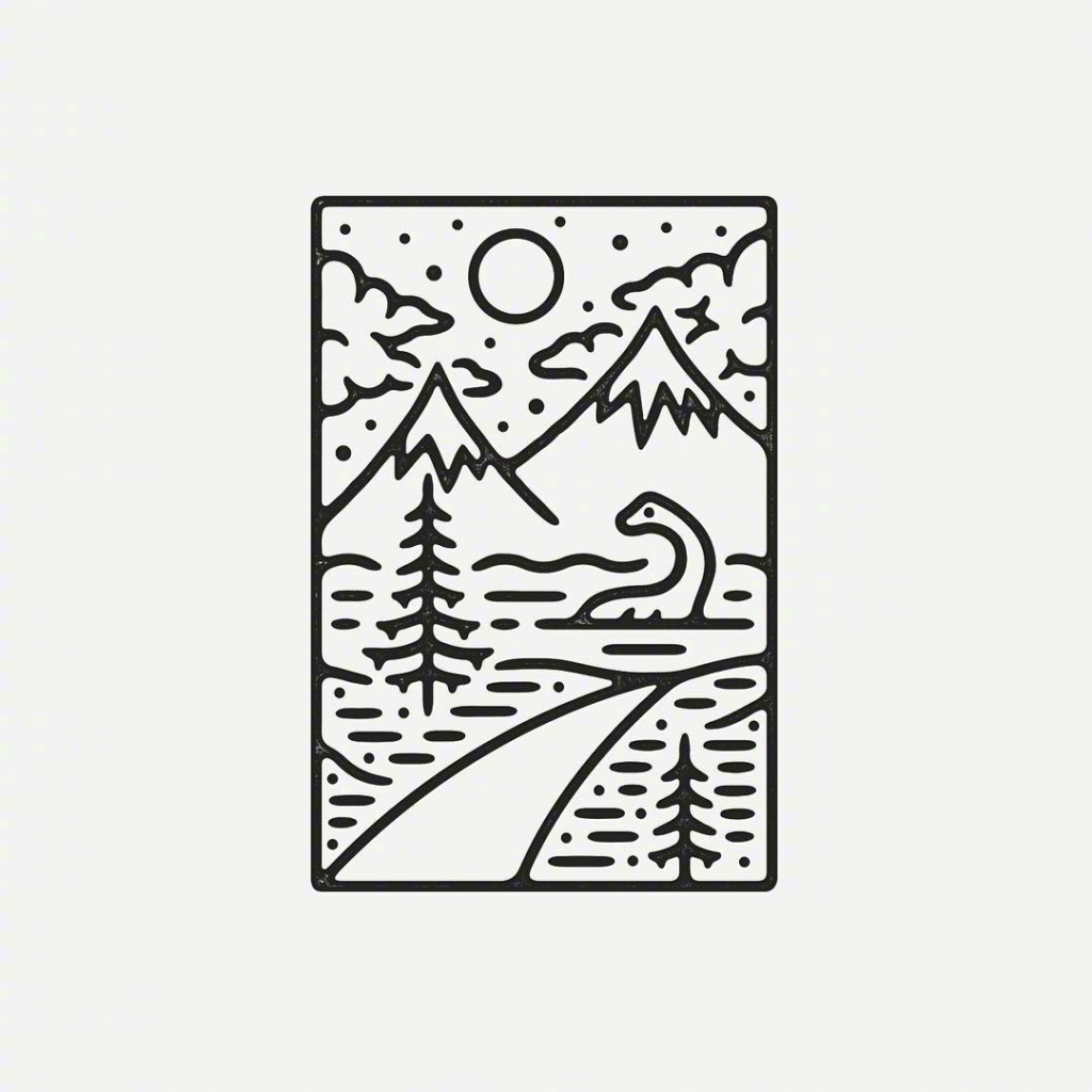 来自英国插画师liamashurst线性图案设计liamashurst