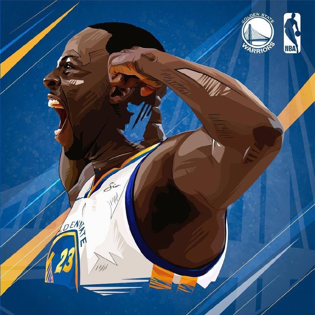 分享一组水彩风格nba球星插画