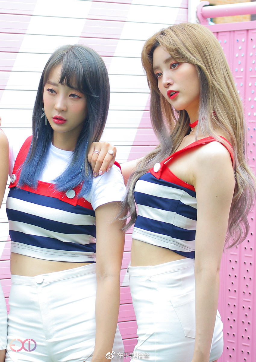 exid up&down封面照拍摄现场!