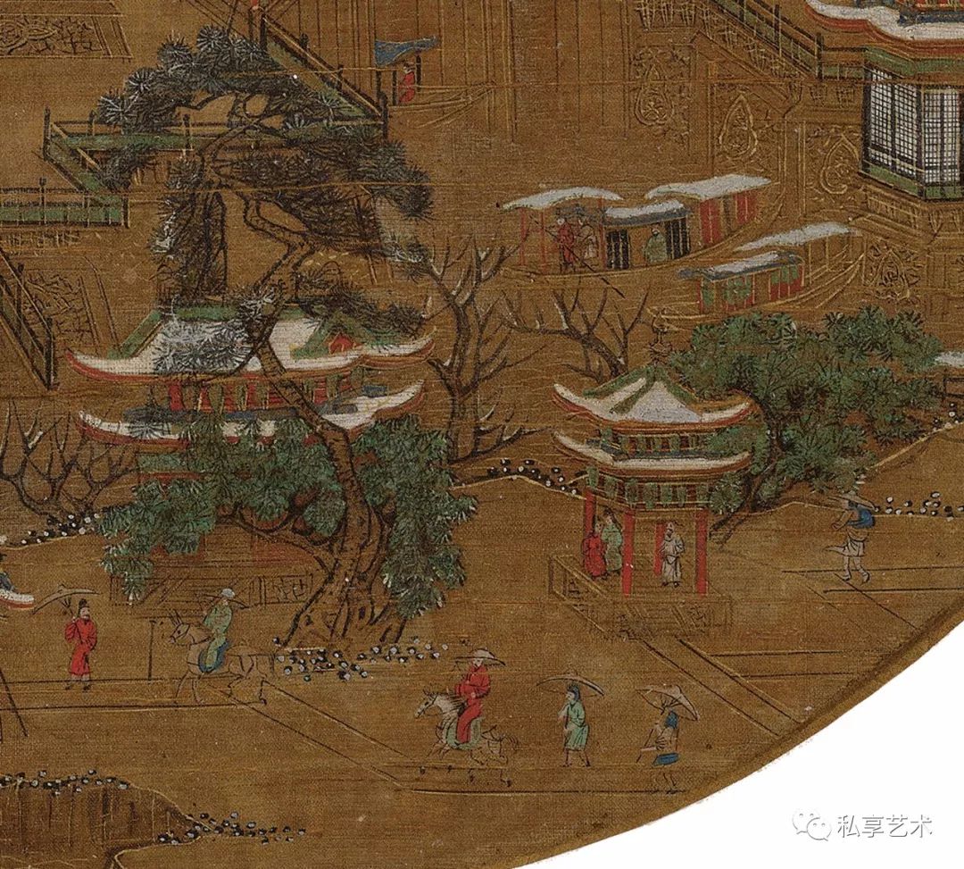 故宫博物院藏丨京畿瑞雪图宋徽宗钦定第一神品