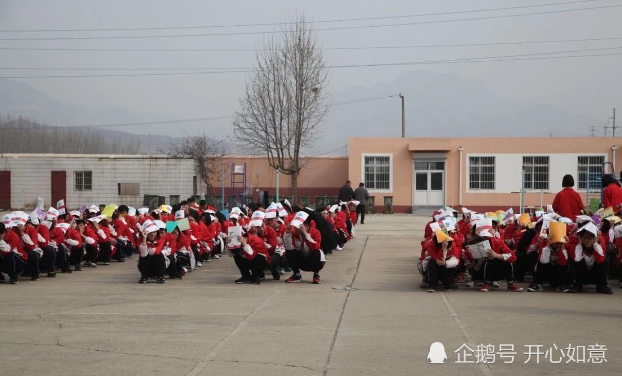 山东烟台招远九中地震应急疏散演练活动