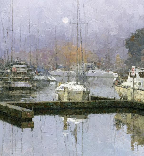 北美华裔画家姜小松xsongjiang风景油画作品欣赏