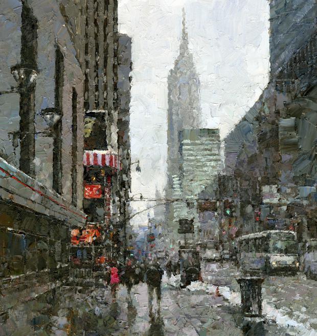 北美华裔画家姜小松xsongjiang风景油画作品欣赏