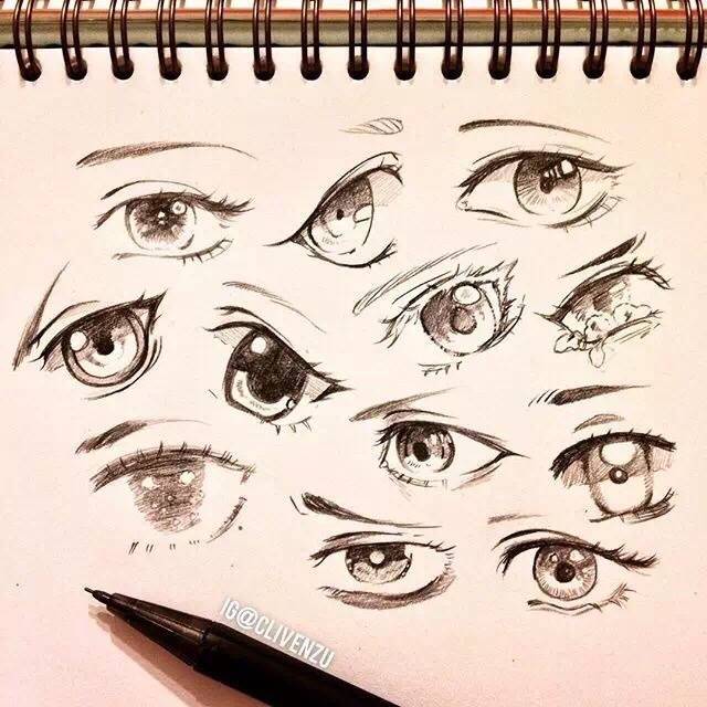 一组动漫五官喜欢的就收藏起来