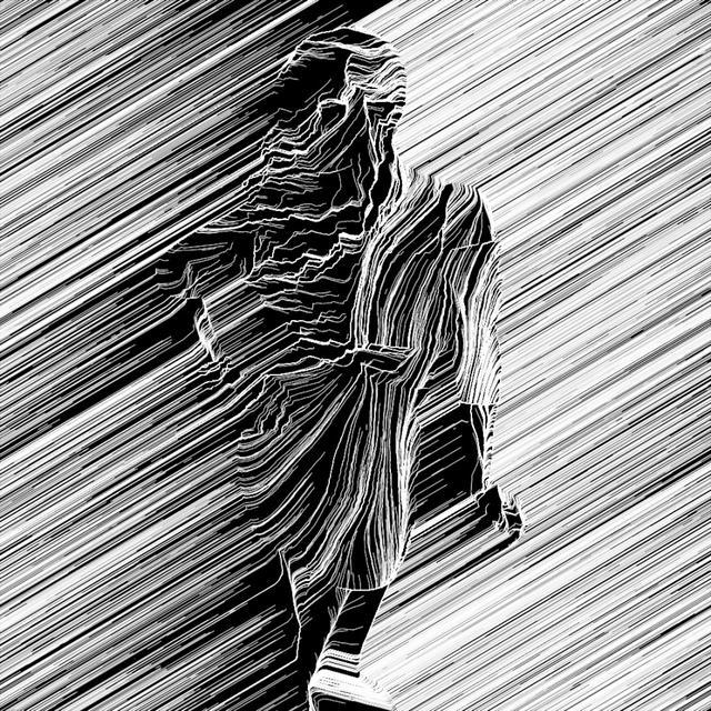 抽象化的线条艺术作品