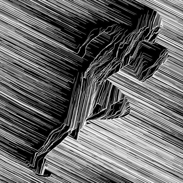 抽象化的线条艺术作品