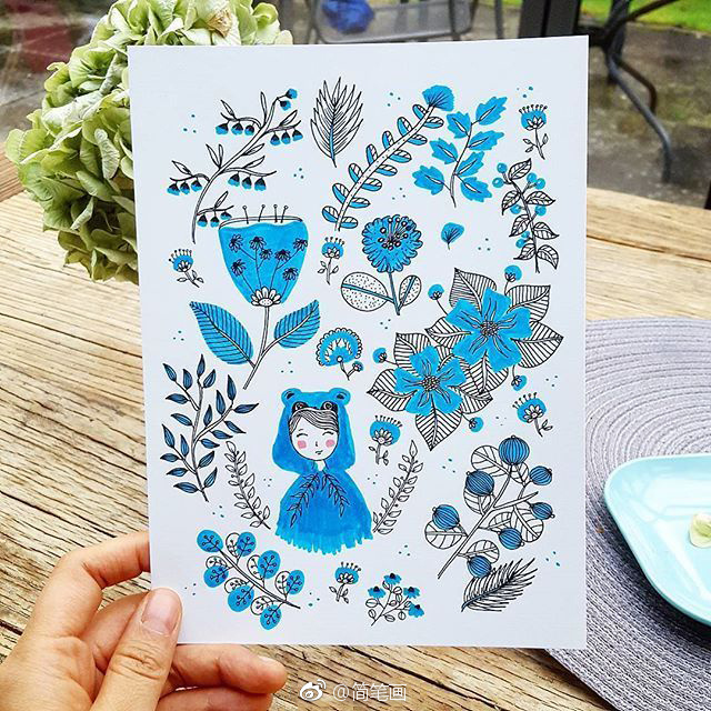 小清新简笔画手帐手绘素材 (ins:yiramee)