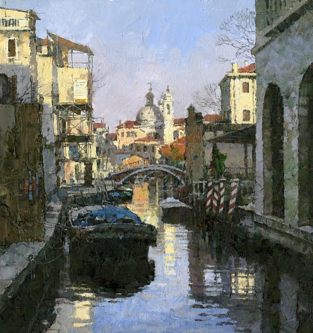 北美华裔画家姜小松xsongjiang风景油画作品欣赏