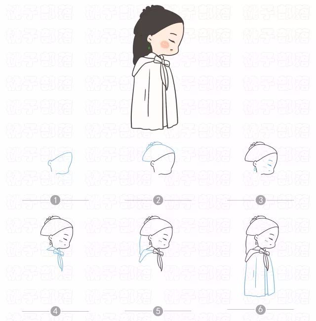 【绘画教程】Q版简笔画迪丽热巴,又美又萌!