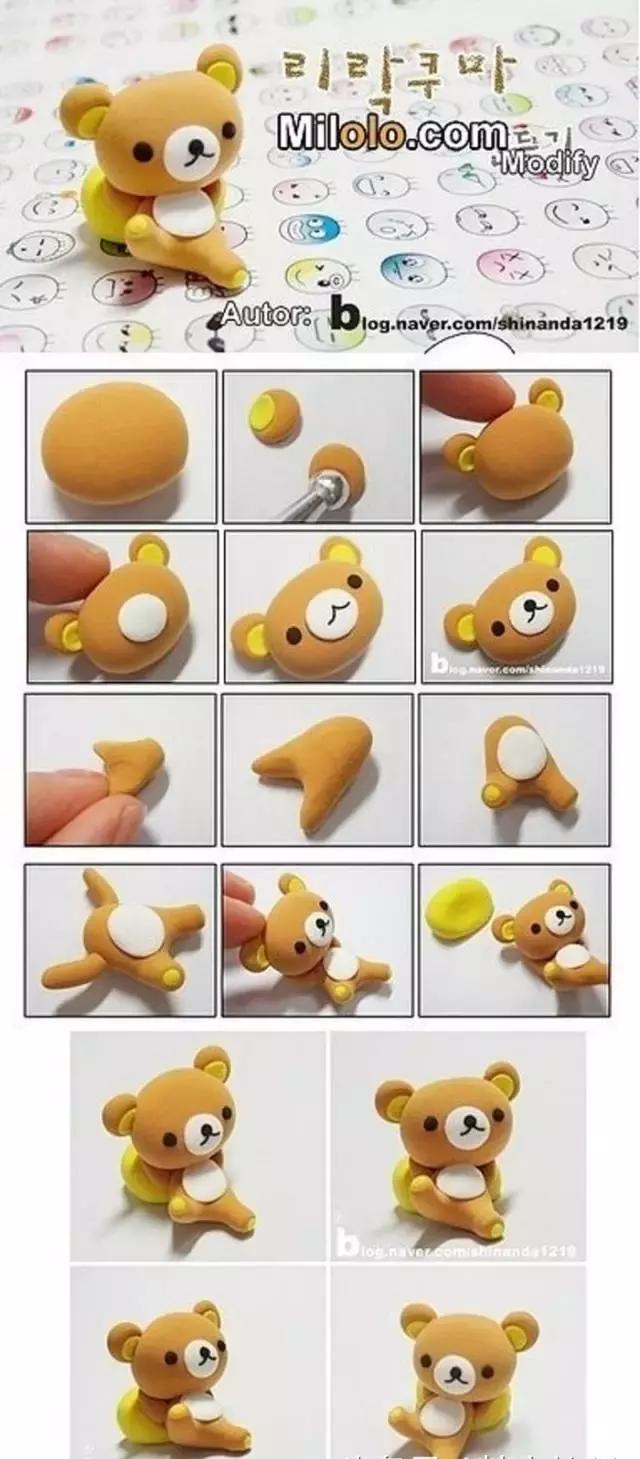 想在狂风暴雨般的世界里放松下来,你可以试试用彩泥捏一只轻松熊