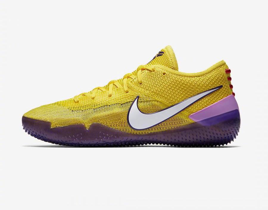 科比新款战靴nike kobe ad nxt 360 湖人配色!