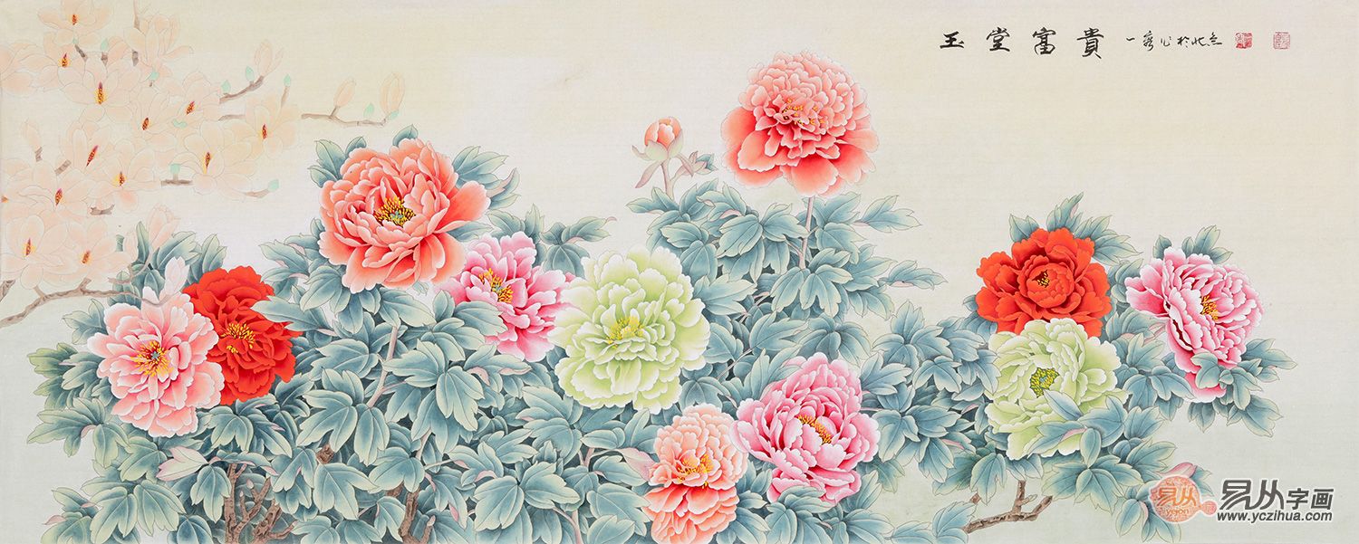 客厅背景墙应挂什么画，漂亮雅致的客厅只需一幅国画