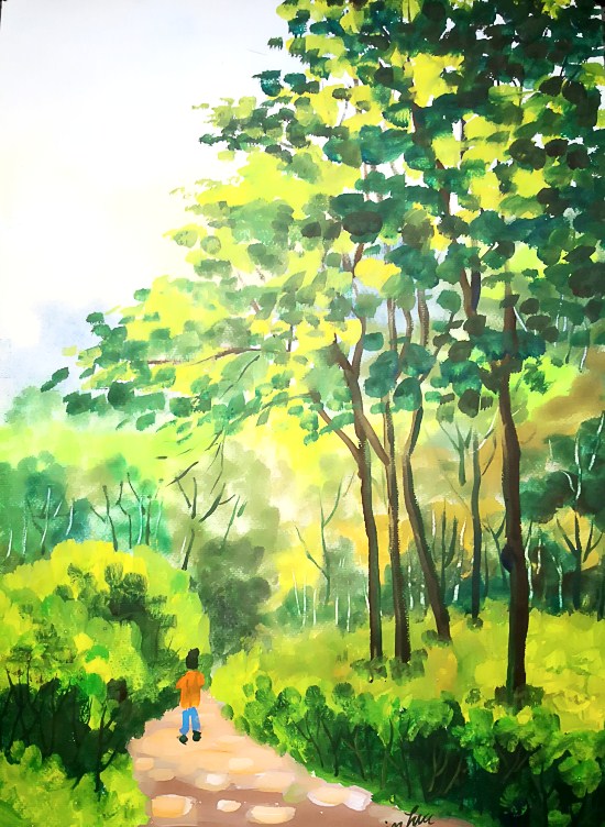 画家徐新华笔下成都天府绿道美爆了组图