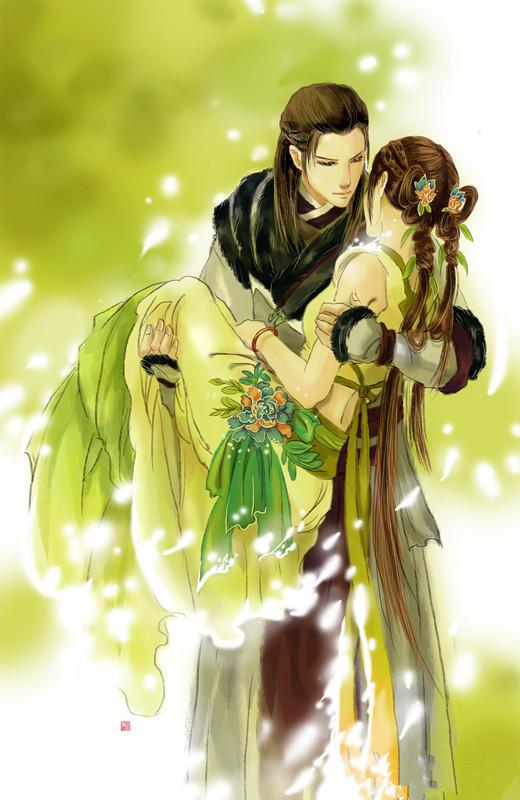 唯美头像丨古风手绘情侣系列,窈窈淑女,君子好逑!