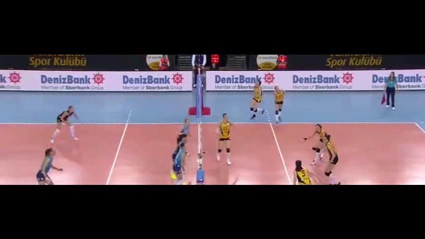 【2018女排欧冠 半决赛第一场 科内利亚诺vs瓦