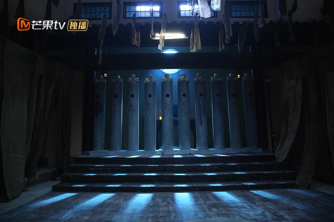 曝光了一组场景照国内首档古风实景密室逃脱真人秀
