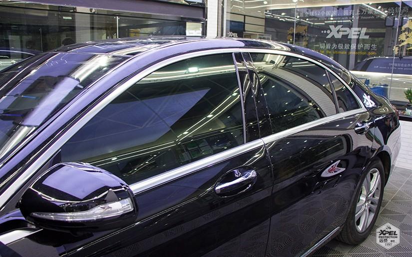 奔驰s350l引领天下之势廊坊远桥施工xpel安全防爆玻璃膜