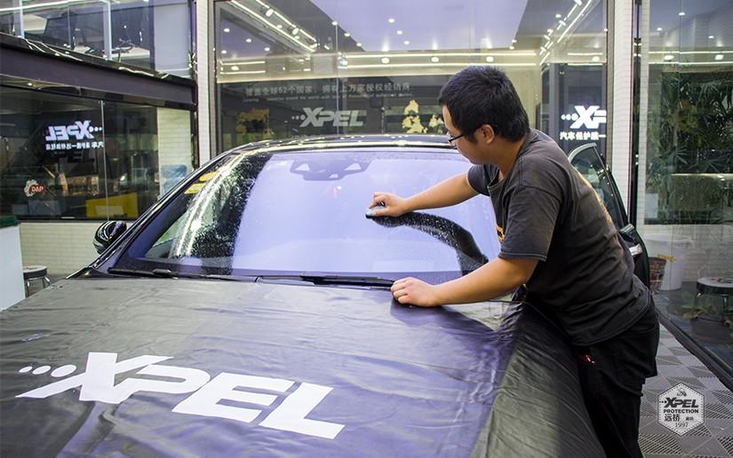 奔驰s350l引领天下之势廊坊远桥施工xpel安全防爆玻璃膜