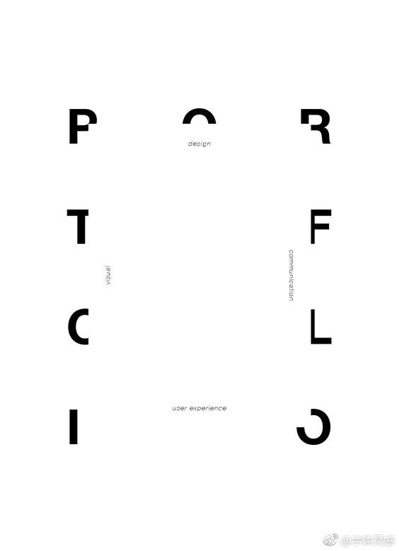 极简英文海报排版设计