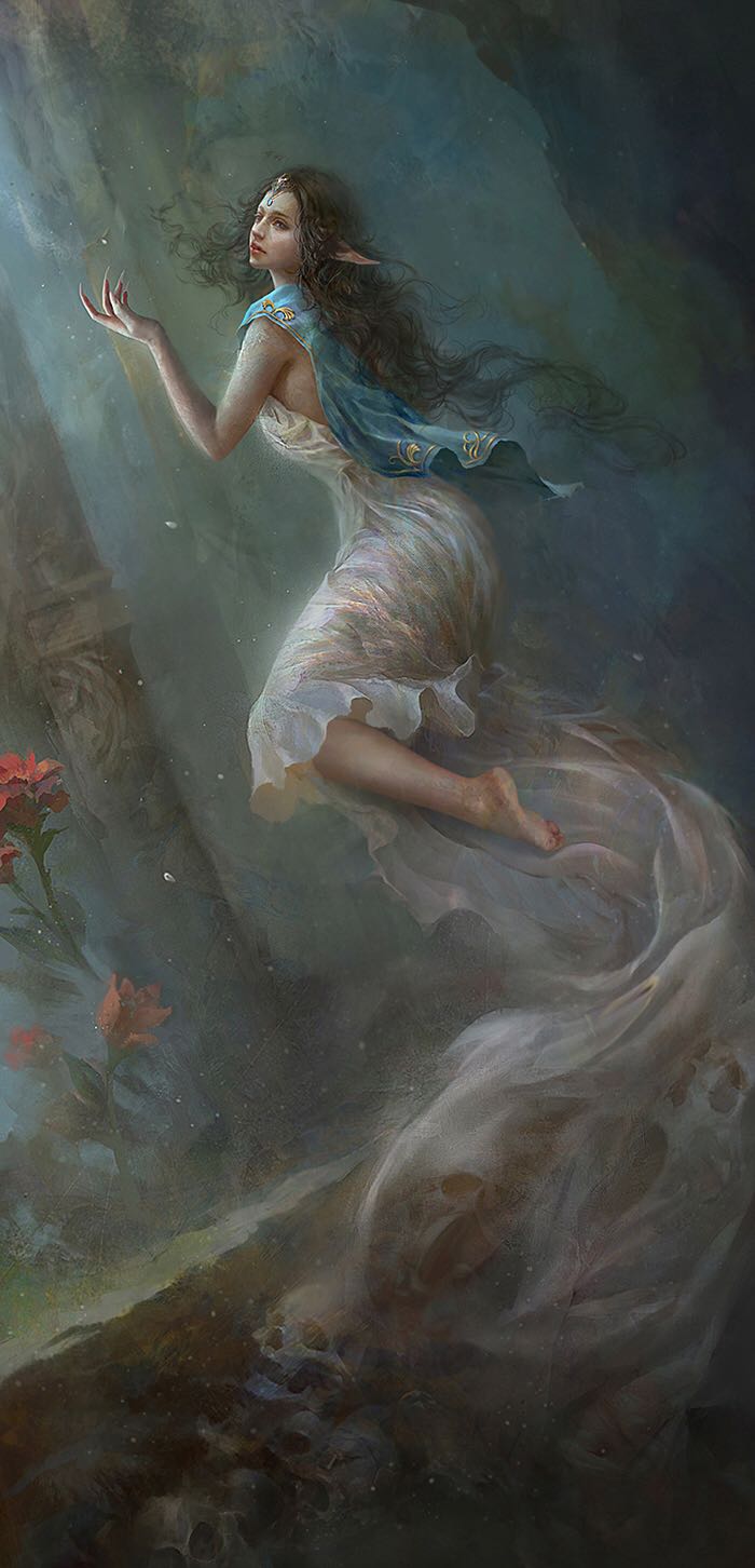 唯美空灵的插画作品 / 来自投稿: 猫叔彼得潘