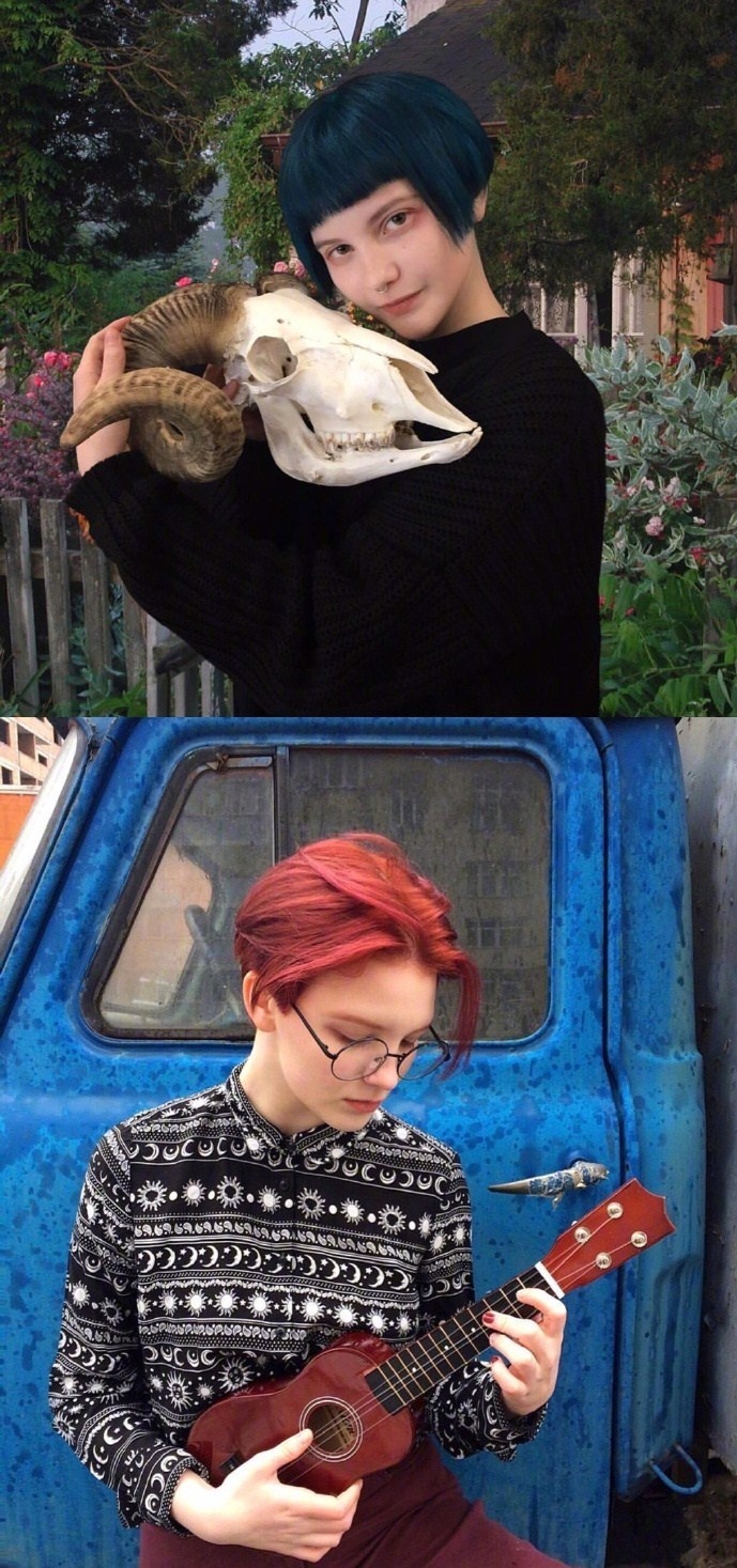 近期走朋克风的乌克兰女孩katie有颜值就是任性美爆了