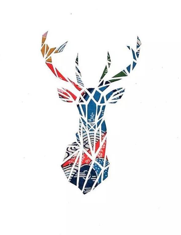 鹿纹身手稿推荐