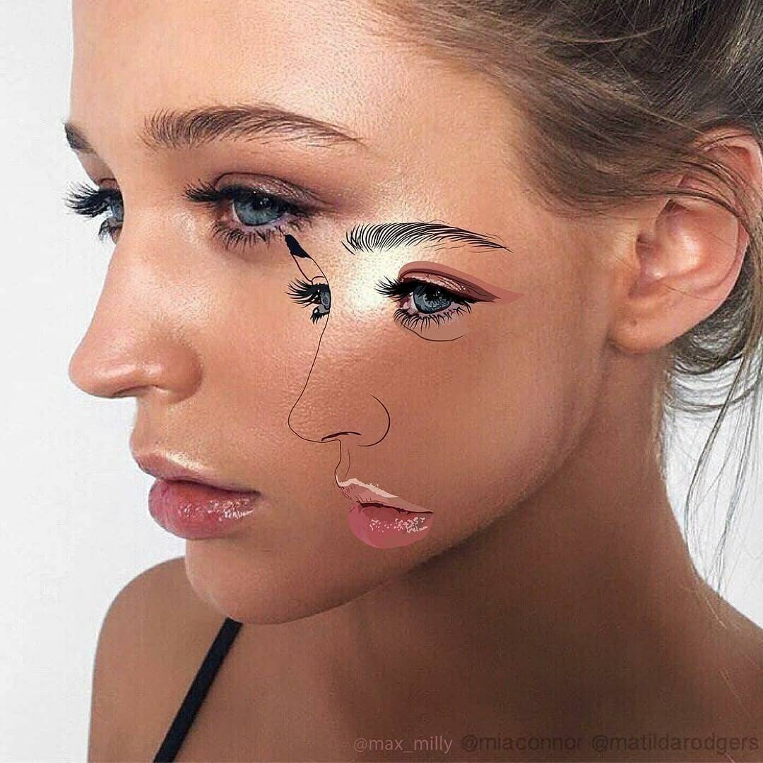 在脸上绘画是什么感觉呢