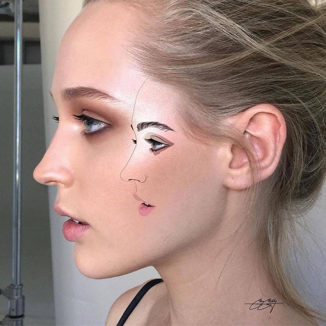 在脸上绘画是什么感觉呢