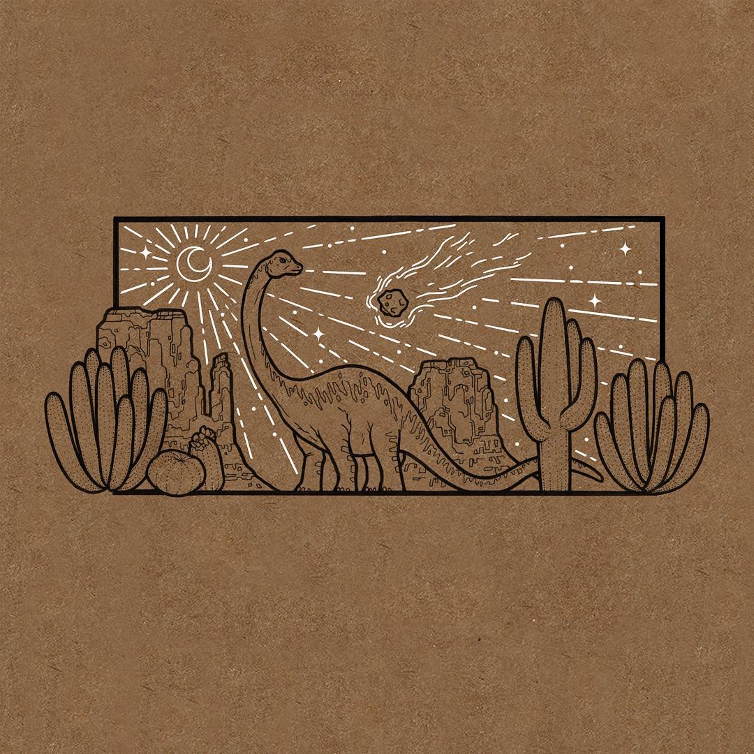 ellelna针管笔牛皮纸小插画676767