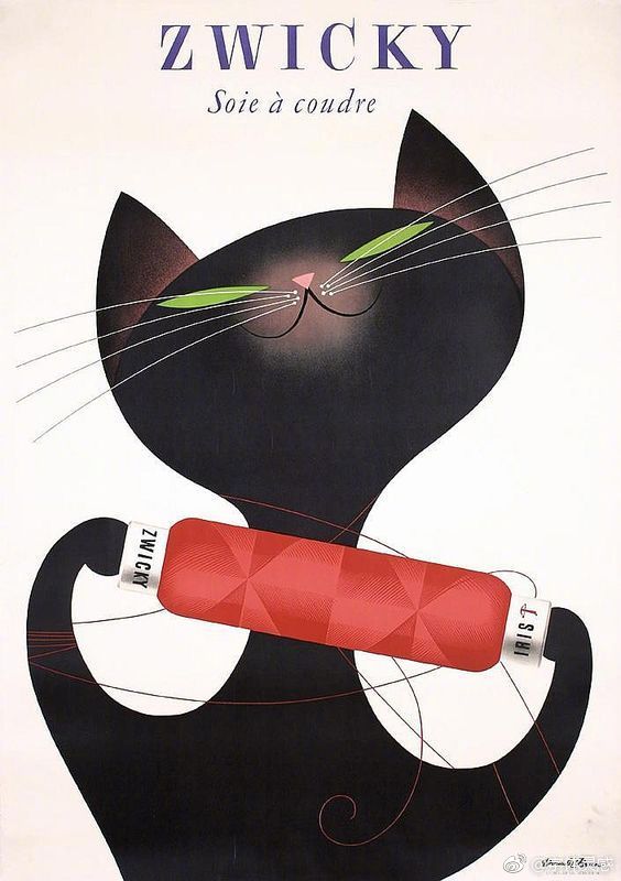 猫咪元素的海报设计