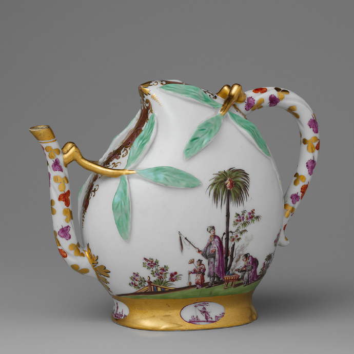 18世纪梅森(meissen manufactory)出品的茶壶|瓷器|茶壶|茜茜公主